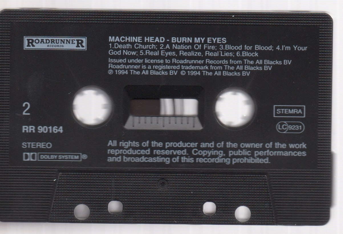 Burn My Eyes Cassette side B