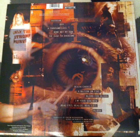 Burn My Eyes Vinyl Back