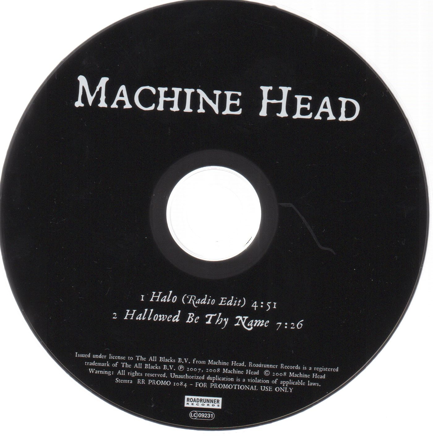 Halo_hallowed promo disc