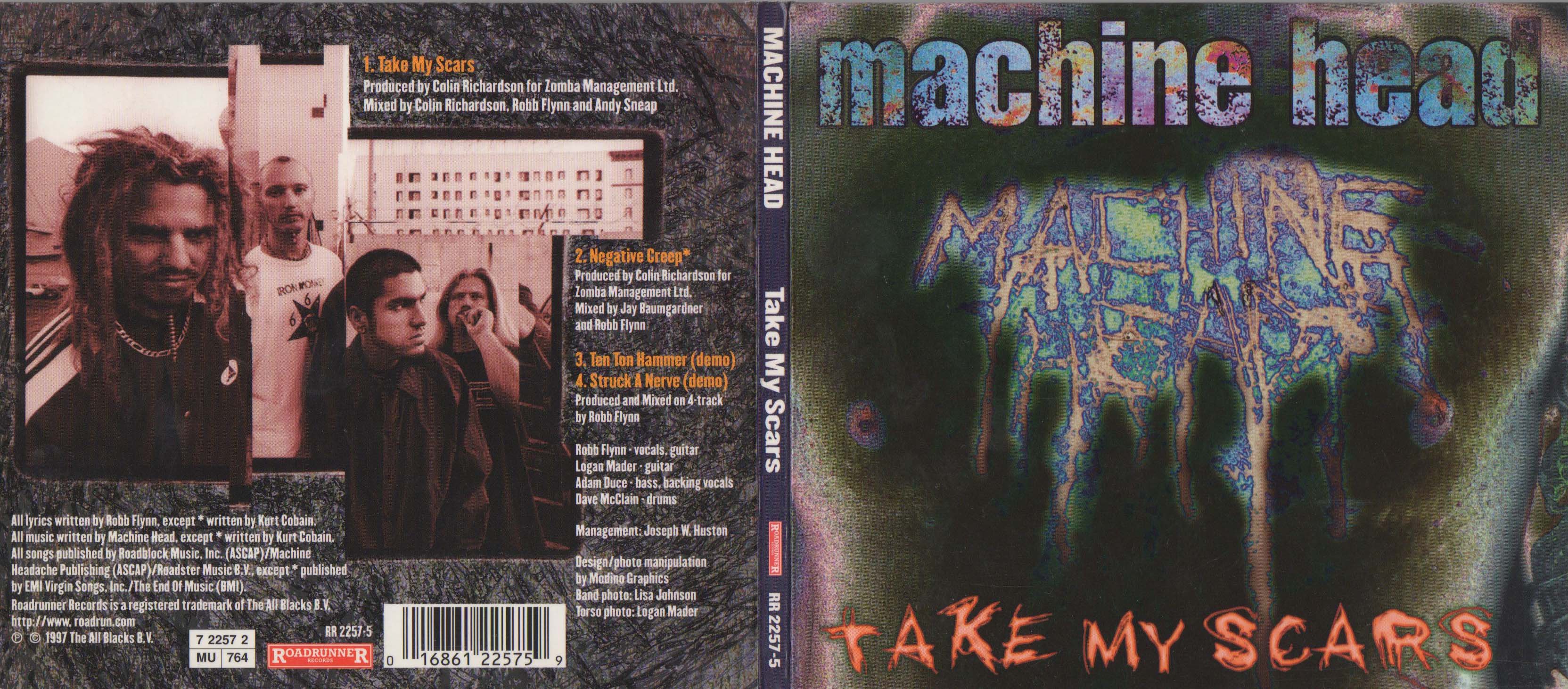 Take My Scars Digipak inlay