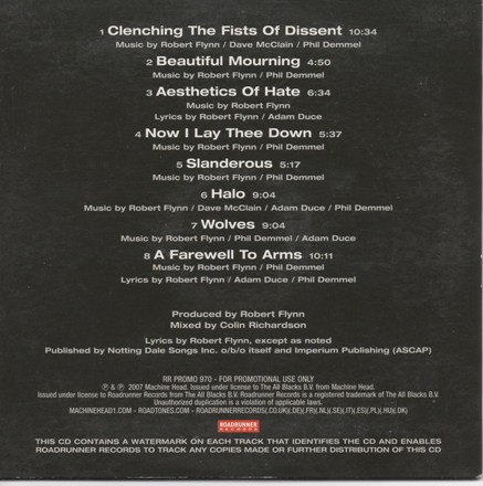 The Blackening Card Sleeve Promo Back