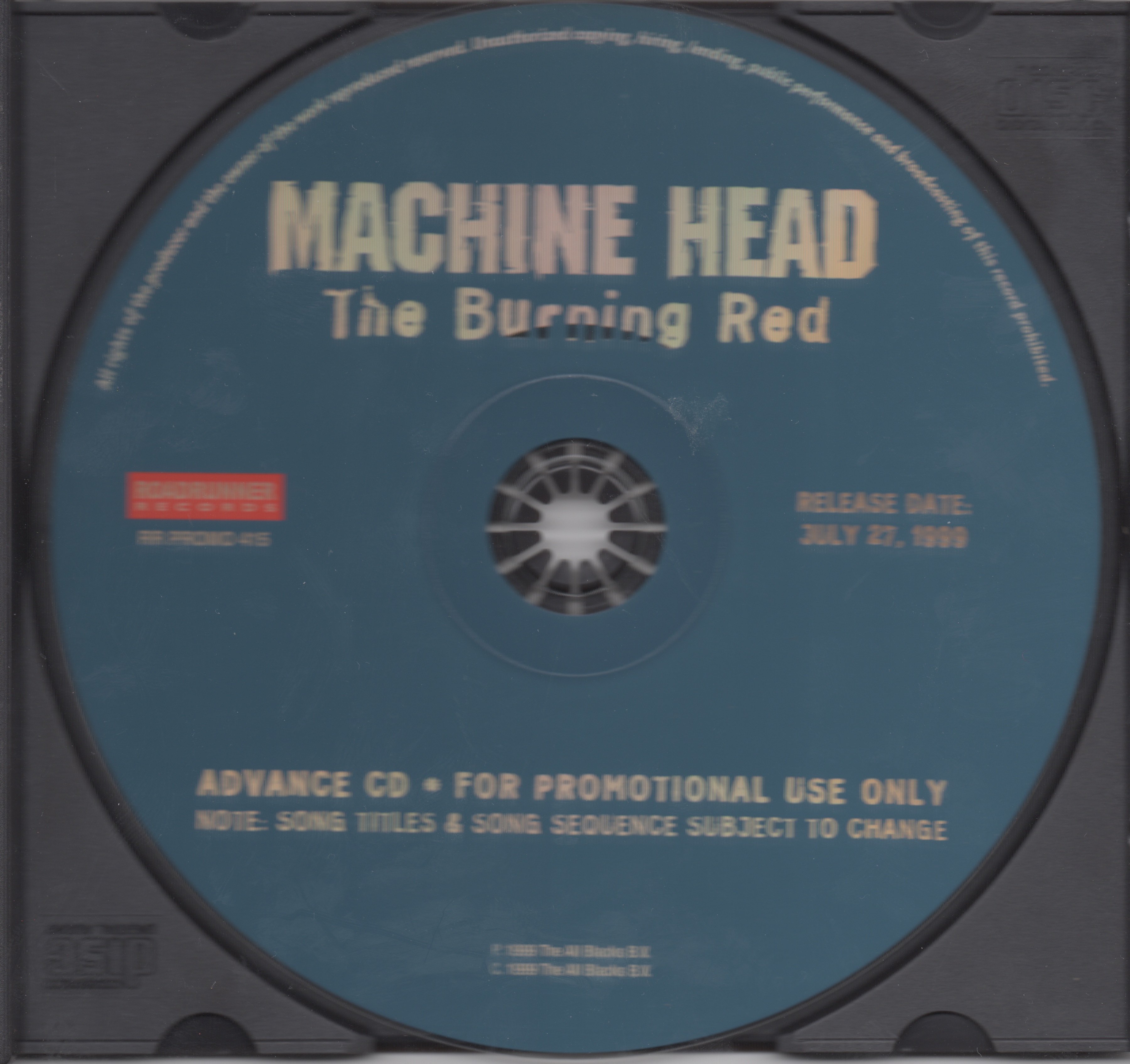 The Buring Red Advance CD DiscD
