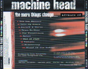 The More Things Change Advance Cd Back