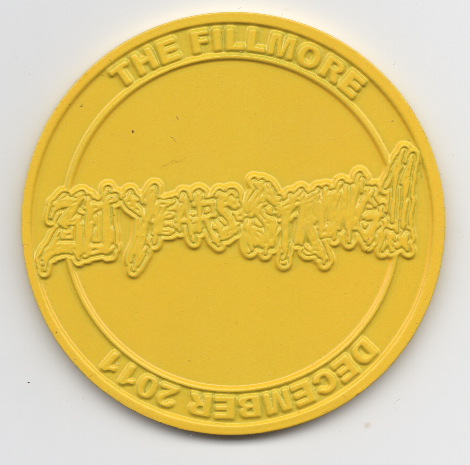 XXX Coin Yellow Large Back