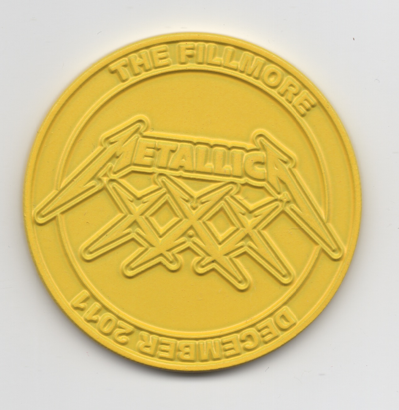XXX Coin Yellow Small Front